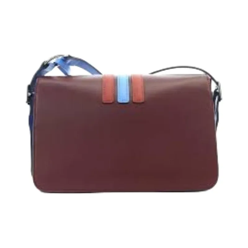 LONGCHAMP BOX TROT Cow Leather Envelope Bag Shoulder Bag Crossbody Bag Medium Size Women's Burgundy-2
