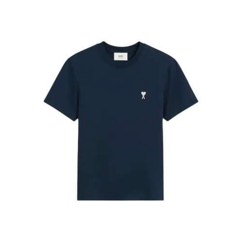 AMIPARIS Paris Ami De Coeur Logo Embroidered Crewneck T Shirt