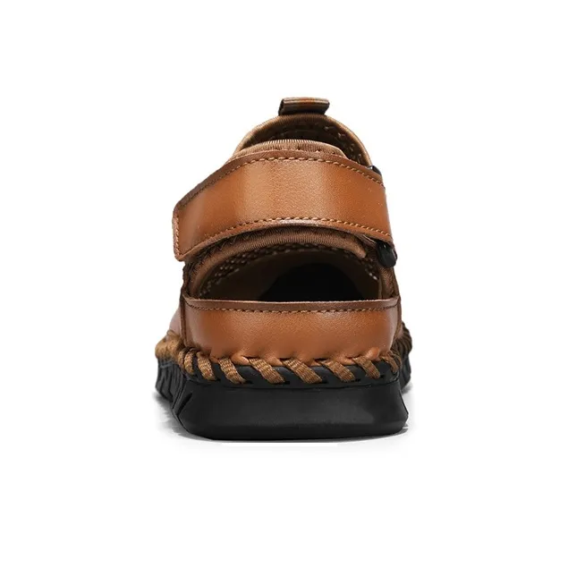 TOMAY Beach Sandals Men Black/Brown/Green-8
