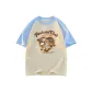 Apricot & Light Blue
