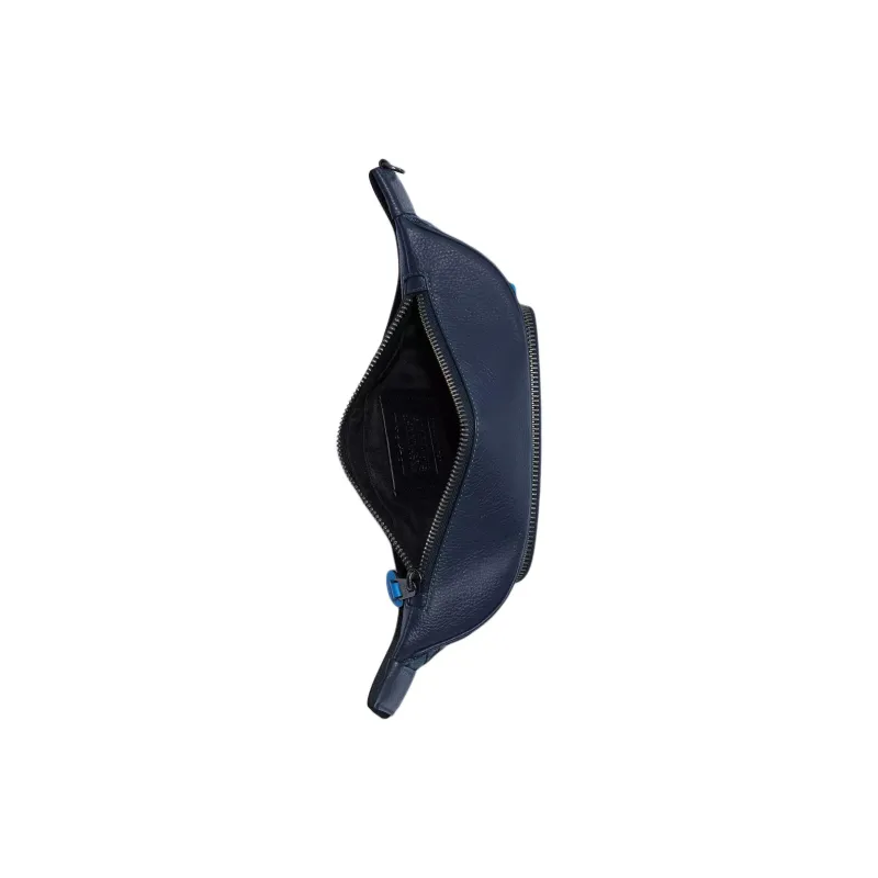 COACH Thompson Canvas Crossbody Bag, Sling Bag, Fanny Pack Tubas Men's Navy Blue-2