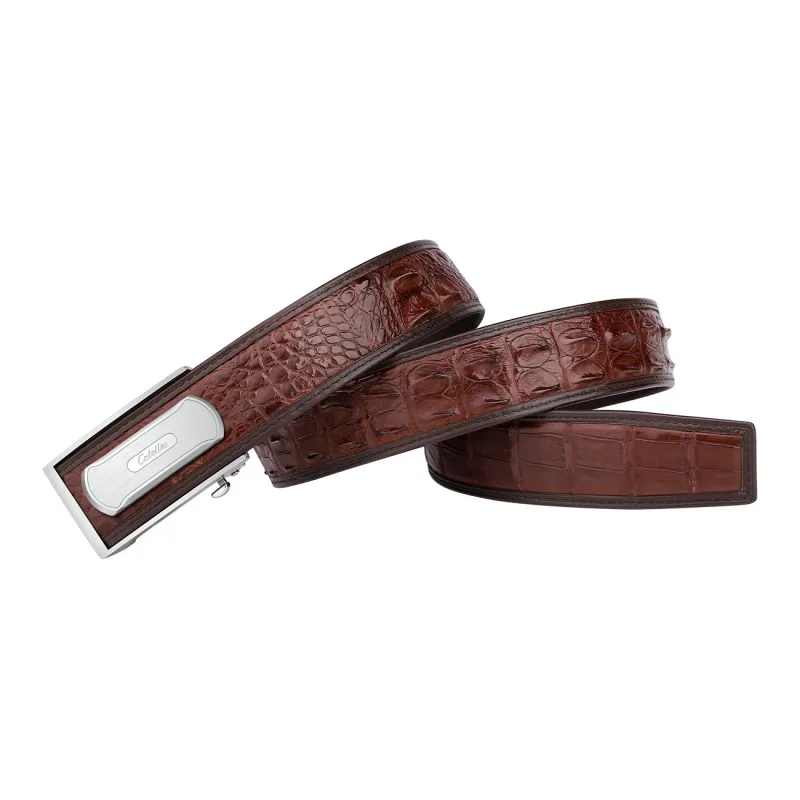 CATELLES Crocodile Leather Belts Men's 3.8cm-20