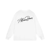 White with Black Print