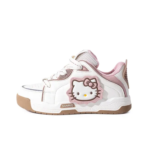 Hello Kitty x Sanrio Hello Kitty Low Top Skateboard Shoes Women's White Pink