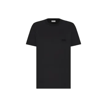 DIOR Logo Embroidered Crewneck T Shirt