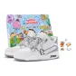 White Gray+Random Shoe Buckles 2 Pcs