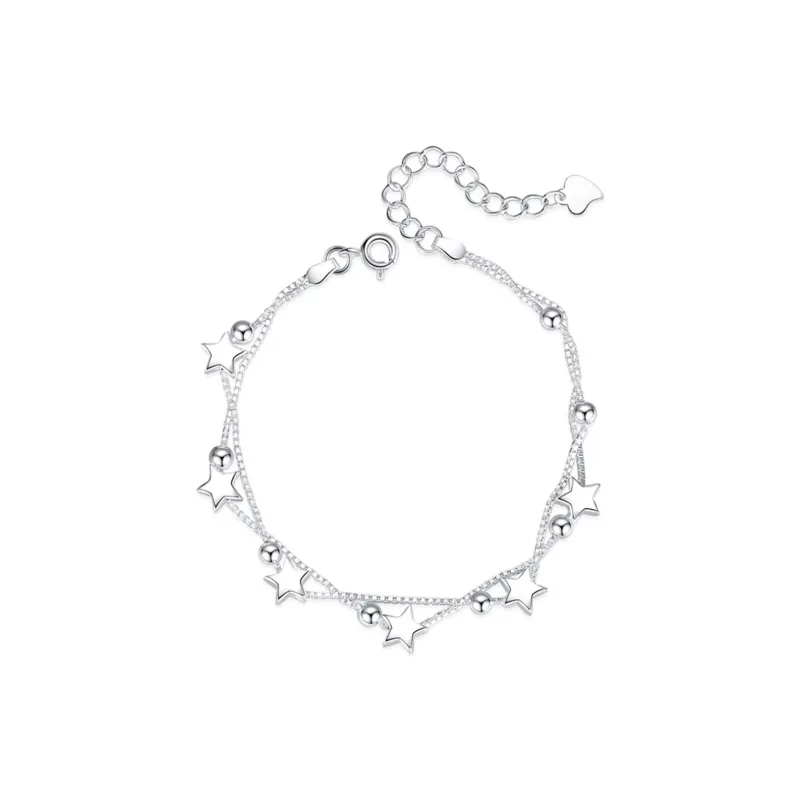 Nine Music Foot Silver 990 Bracelets Women's-0