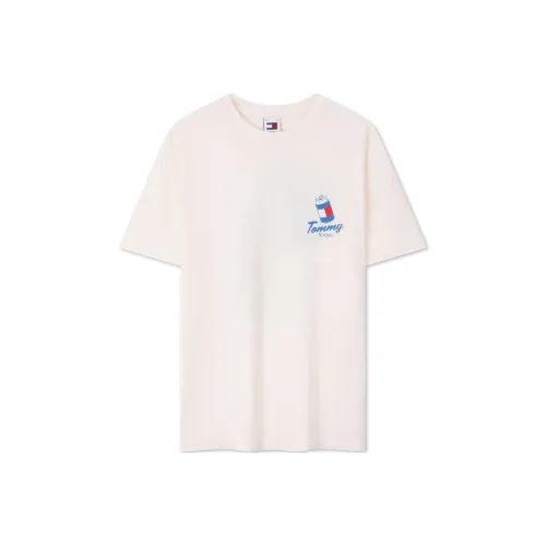 Tommy Hilfiger T Shirt Unisex Ecru YBH