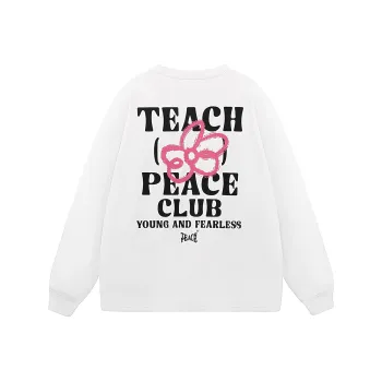 Teach Peace T Shirt Unisex White