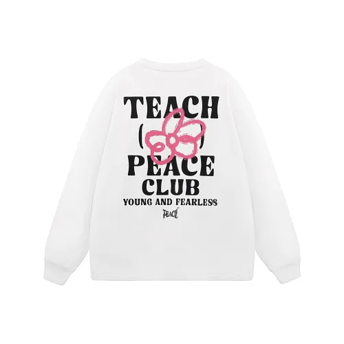 Teach Peace T Shirt Unisex White
