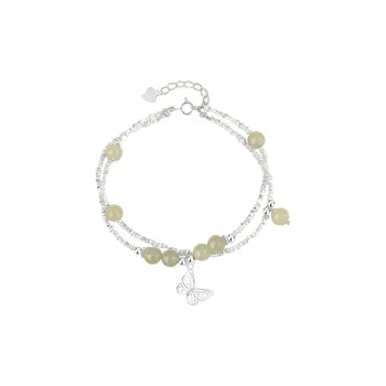 Qing Yi Bracelets Green Jade Women's