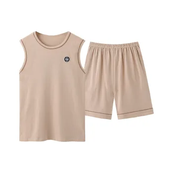 FENTENGCARE Pajama Set Men's Khaki