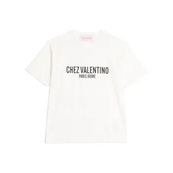 Valentino Chez Valentino Printed Crewneck T Shirt