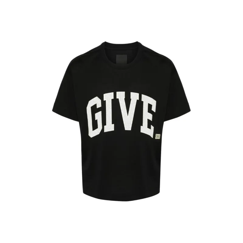 Givenchy 4G Embroidered Crewneck T Shirt-0