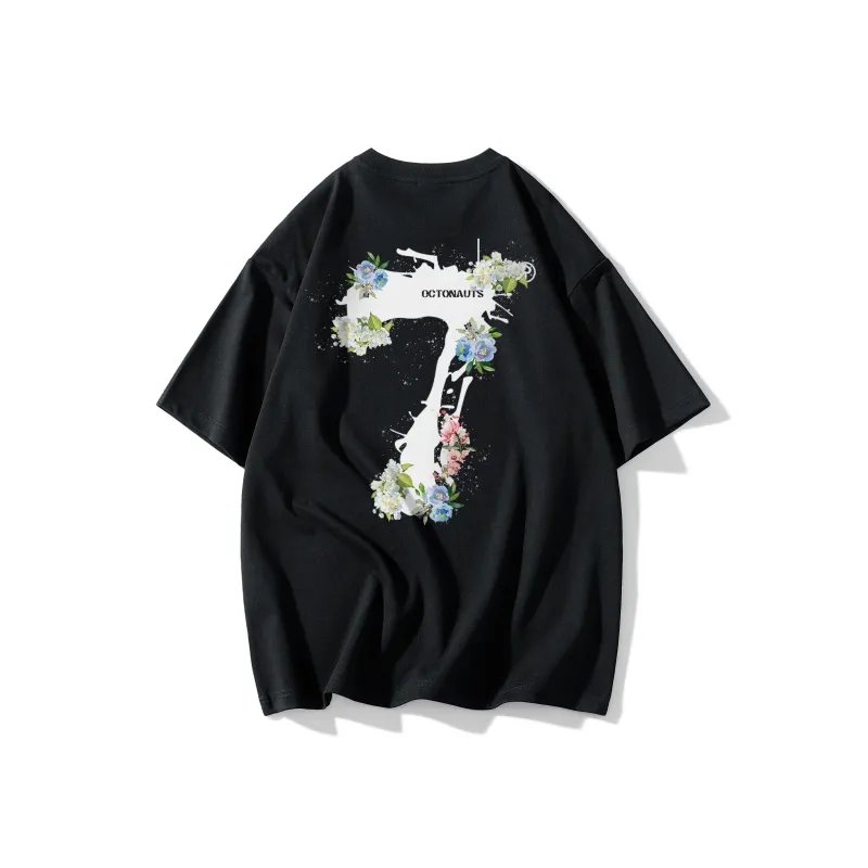 Small Columns Under The Sea T Shirt Unisex Black-0