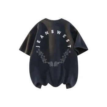 JEANSWEST T Shirt Unisex Gray Purple