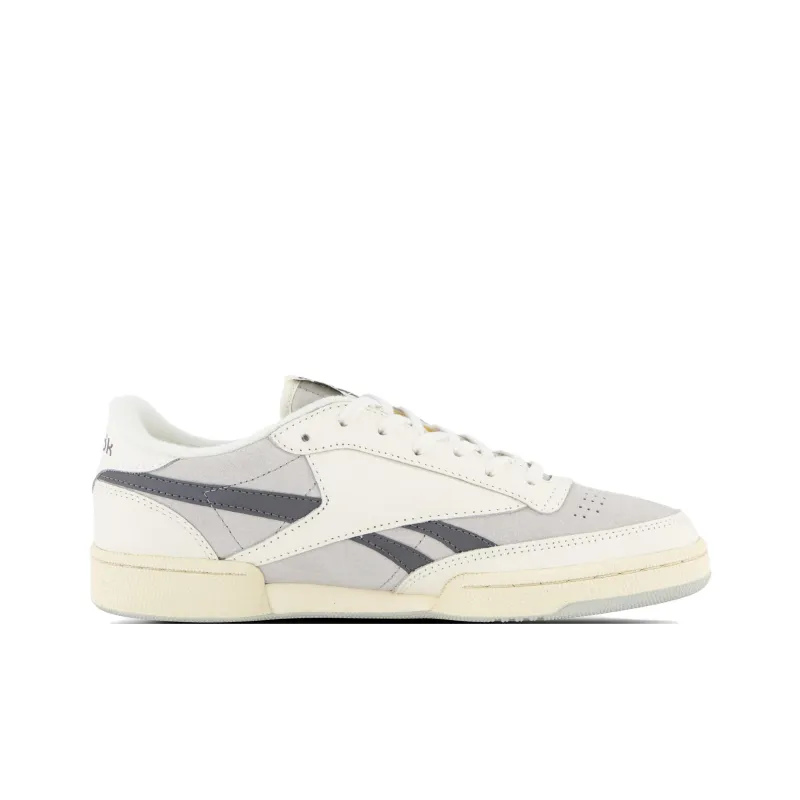 Reebok Club C Anti Slip Wear Resistant Low Top Skateboard Shoes Unisex Gray White-1