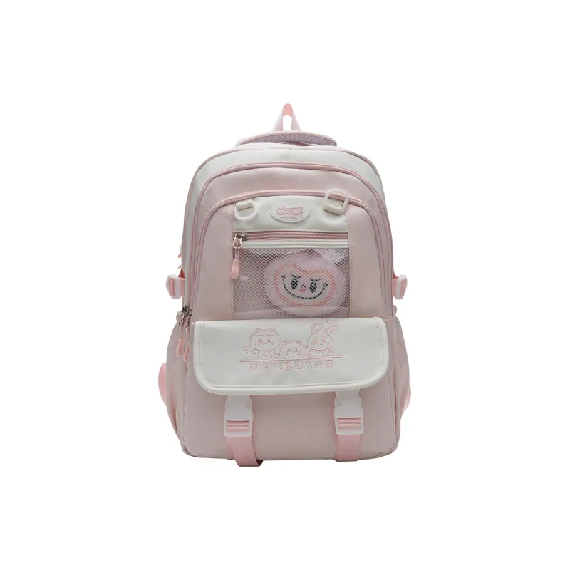 Tong Tong Rabbit Canvas Backpack Unisex Multicolor-11