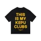 Black with Yellow Print