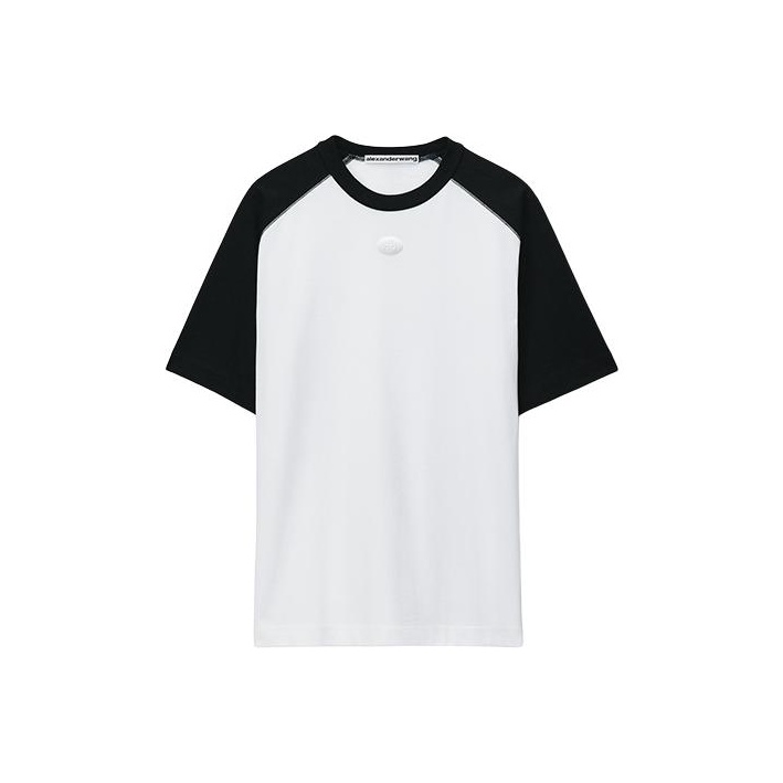 【Alexander Wang】Tシャツ Alexander Wang glitter-effect short-sleeve T-shirt | Grey