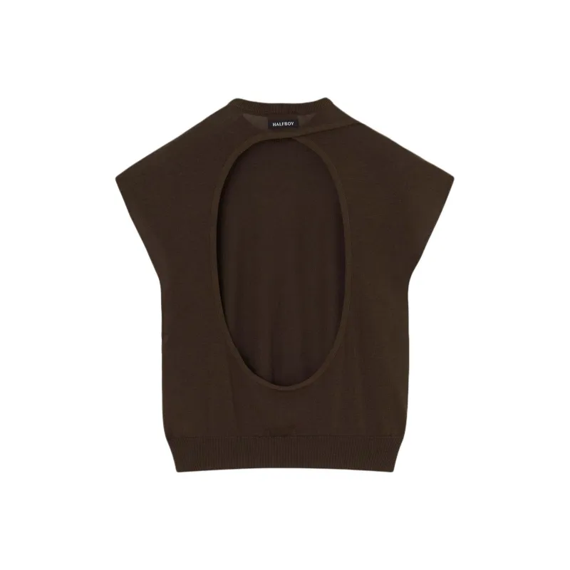 Halfboy SS25 Knitwear Women's Brown-1