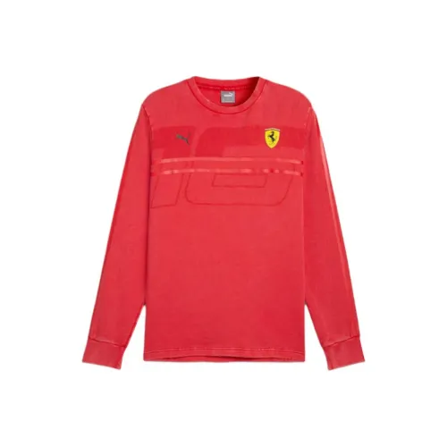 PUMA Scuderia Ferrari Desert Sun Men's Long Sleeve Shirt
