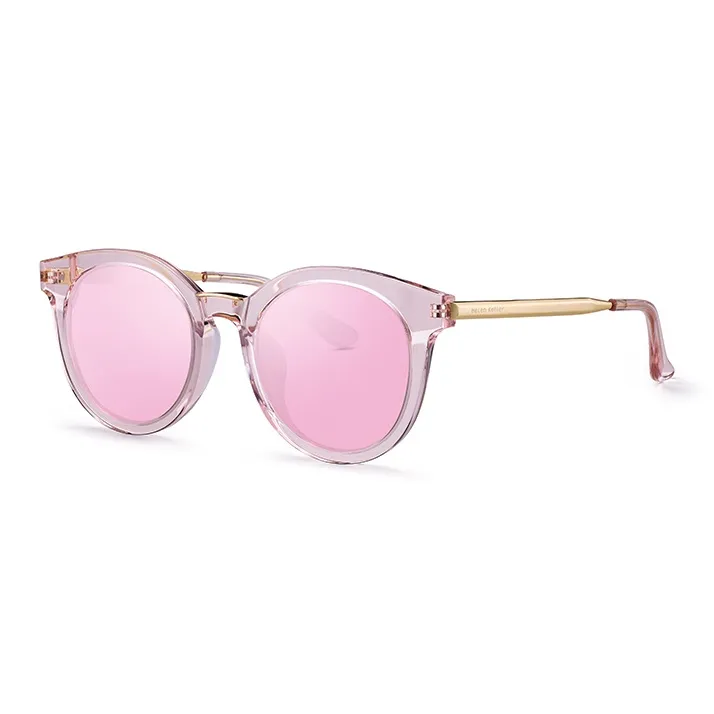 HELEN KELLER Plate Frame Oval Sunglasses Unisex-1