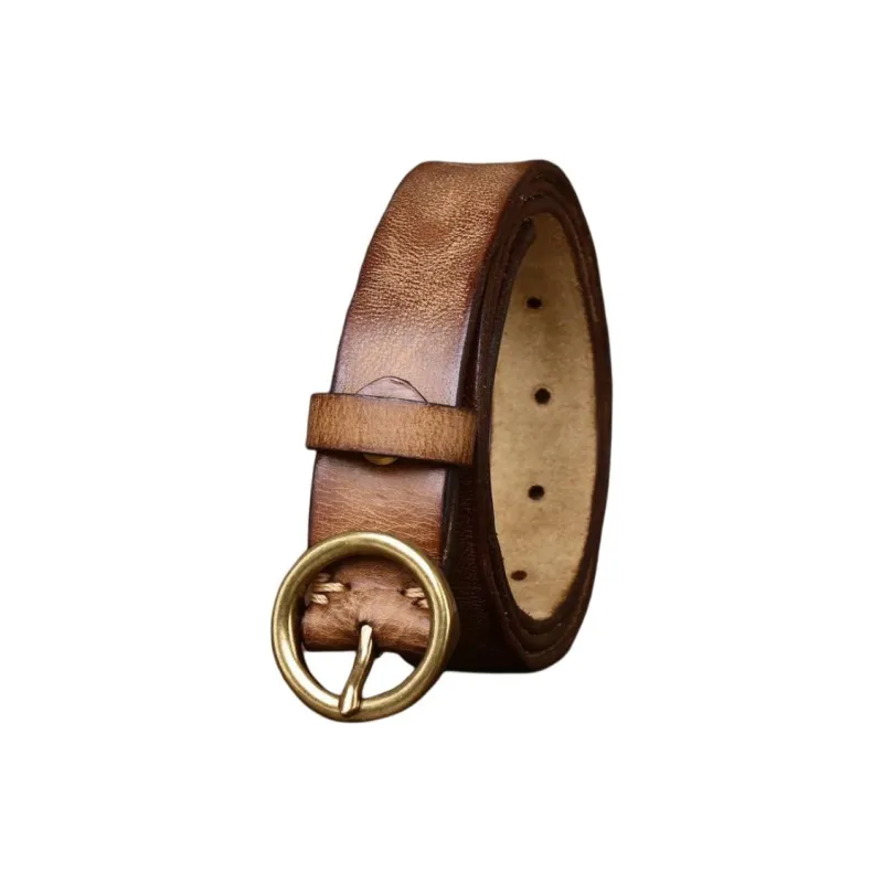 JEANSWEST Cow Leather Belts Women's 2.8CM-5
