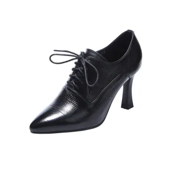 Devanro Slim Heel High Heels 7.0cm Women's Black