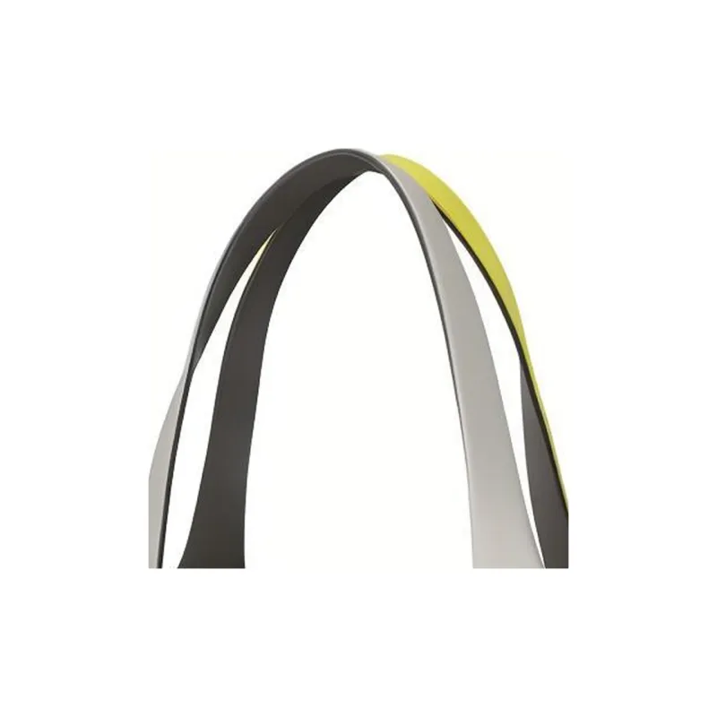 ISSEY MIYAKE Polyvinyl Chloride Resin Tote Bag Shopping Bag Handbag Mini Women's Yellow Green & Gray-4
