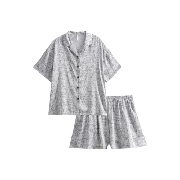 Same Language Pajama Set Women's Heather Gray