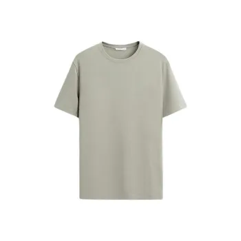 ZARA T Shirts Men Light Mink