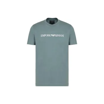 EMPORIO ARMANI Pima jersey T shirt With Logo Print