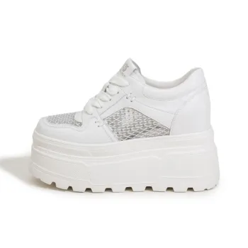 Milan Love Song Wear Resistant Lightweight Height Increasing Low Top Casual Shoes Women's