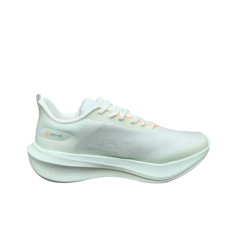 Erke Lightness 3.0 Anti Slip And Wear Resistant Lightweight Low Top Long Distance Running Shoes Women's White Green-1