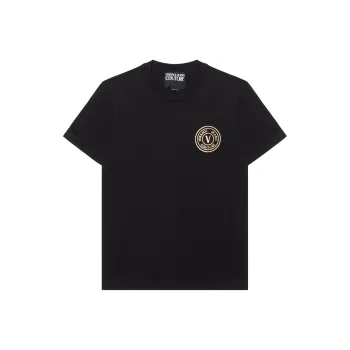 VERSACE JEANS Logo Printed Crewneck T Shirt