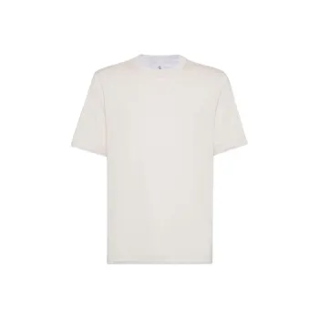 Brunello Cucinelli FW24 T Shirt Men's Ecru