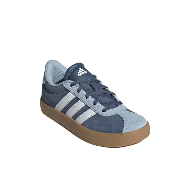 Adidas Velosamba Chaussures Vl Court 3.0 Anti-Slip Wear-Resistant Low-Top Skateboard Shoes Unisex Blue-2