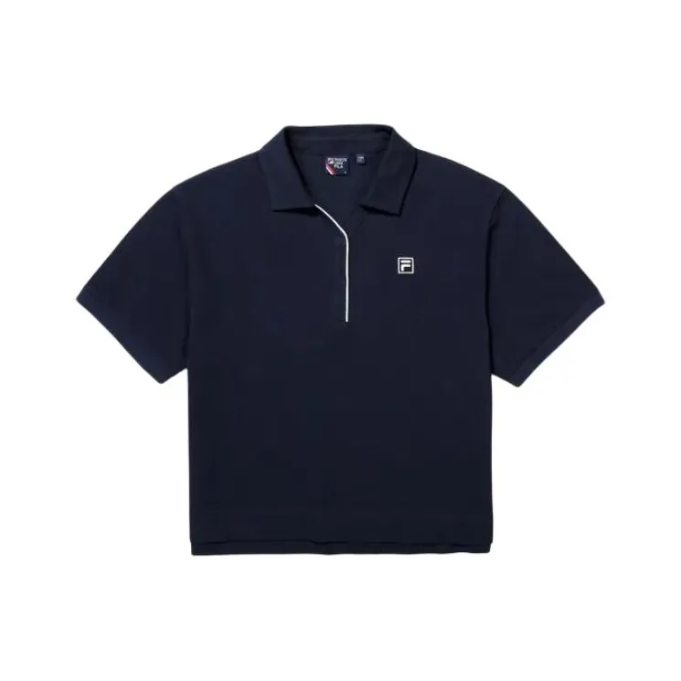 FILA Short Sleeved T Shirts Men's Ink Dark Blue-0