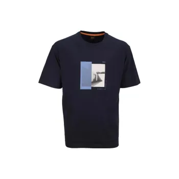 HUGO BOSS Graphic print Cotton T shirt