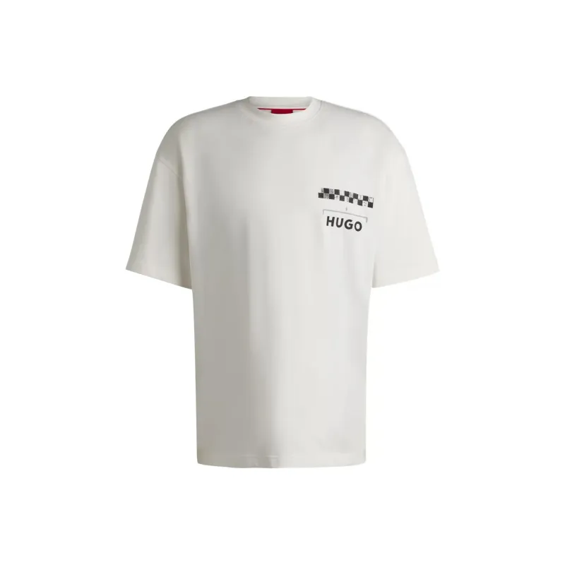 HUGO BOSS Racing Printed Jersey T Shirt-0