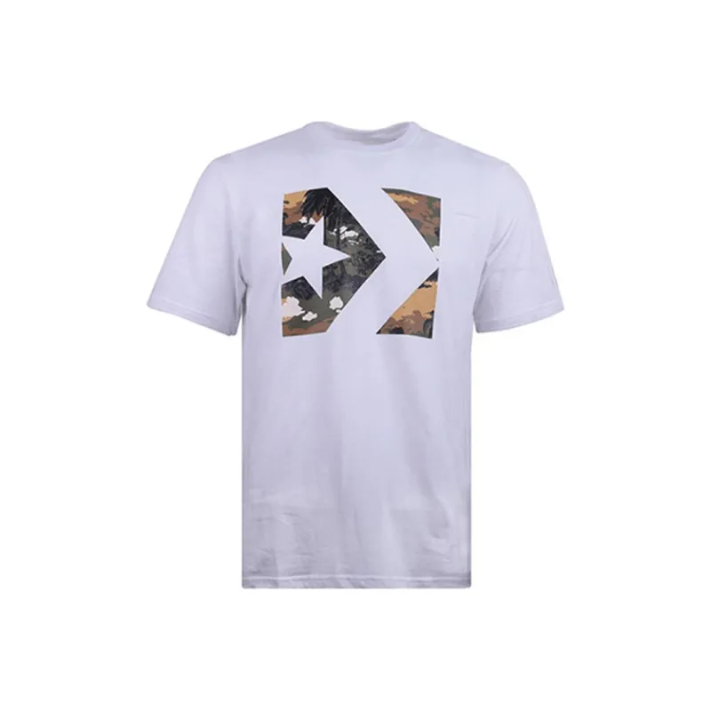 Converse CHEVRON CAMO FILLtee T-Shirt Men's White-0