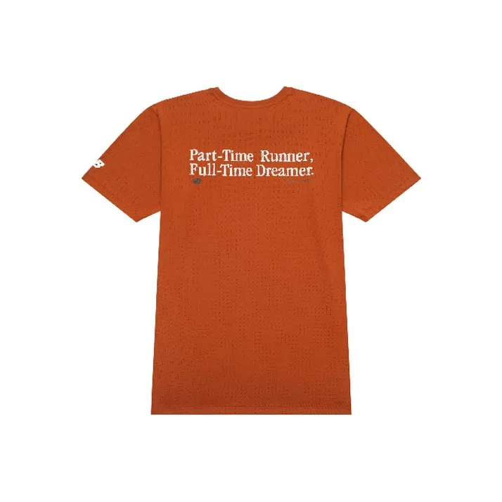 New Balance T Shirt Unisex Orange-0