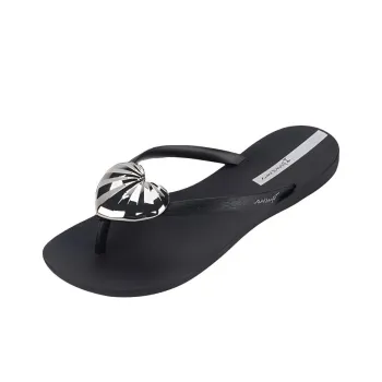 Ipanema Abrasion Resistant Quiet Quick Drying Flip Flops Women's Black