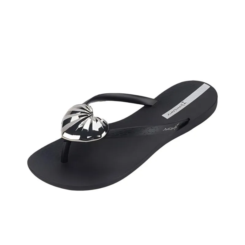 Ipanema Abrasion-Resistant Quiet Quick-Drying Flip Flops Women's Black-0