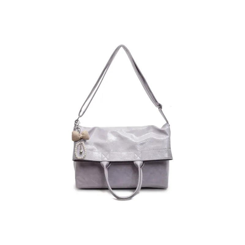 Versman PU Shoulder Bag, Crossbody Bag Women's Black/Ecru/Pink/Silver/Taro Purple-28