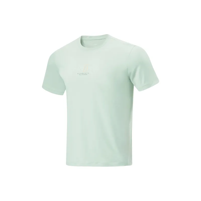 LiNing Fitness Series T Shirt Men's Light Moss Blue-0