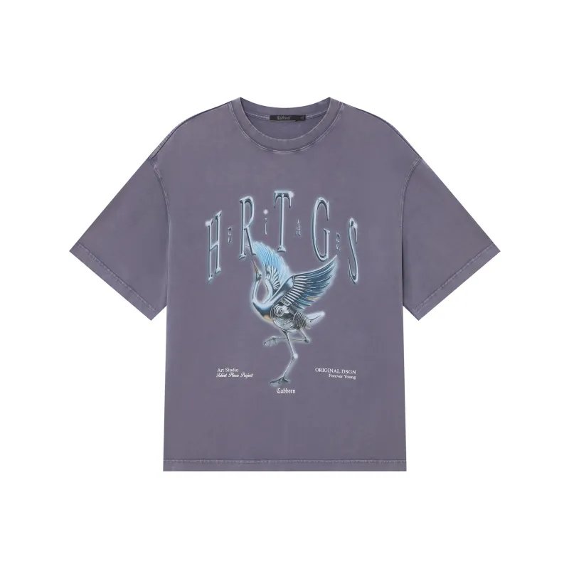 Cabbeen T Shirt Men's Lotus Purple 39-0