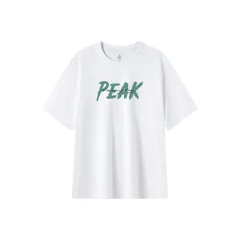 PEAK T Shirts Unisex White