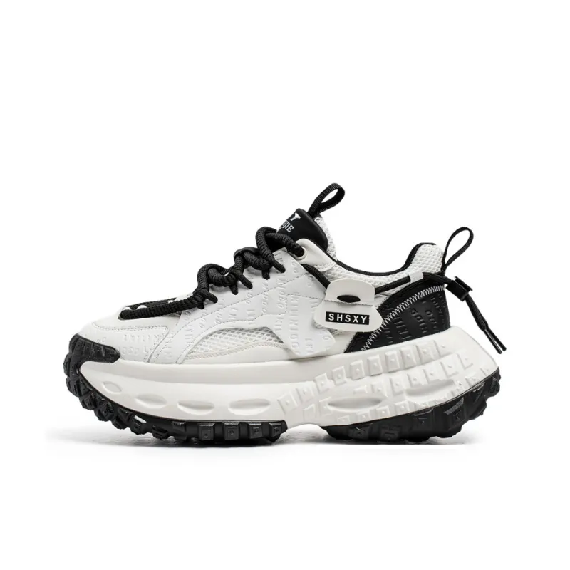 ROBINHOOD Cushioning Anti Slip Wear Resistant Support Impact Resistant Low Top Chunky Sneakers Men's-1